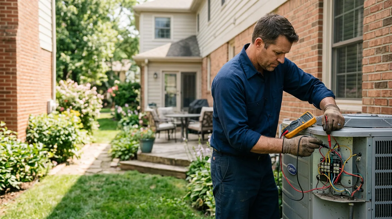 HVAC technician working near Hudson, MA